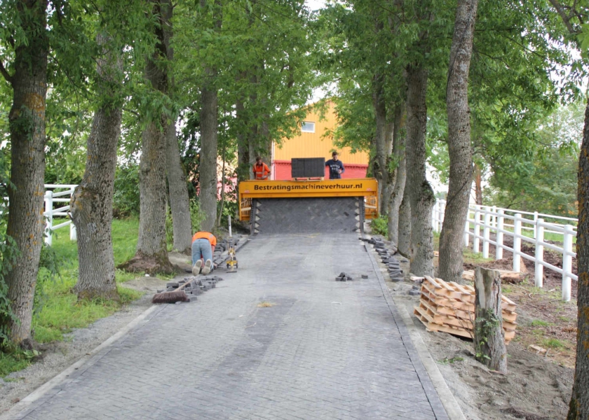 Aanleg oprit met Roadprinter Trondhein Noorwegen