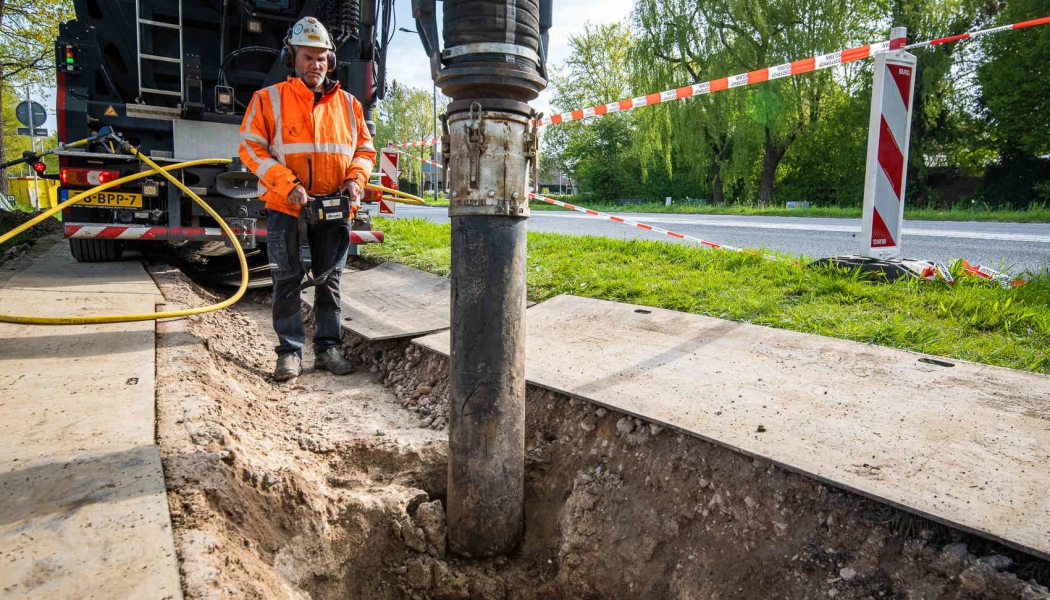 Grondzuigen en zandzuigen met zuigtechniek