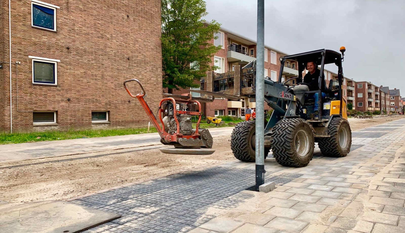 Hulpmiddelen bij bestrating en straatwerk Kostverloren Groningen