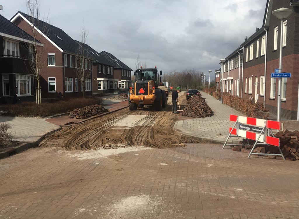 Nieuwbouwwijk woonrijp maken Rouveen West