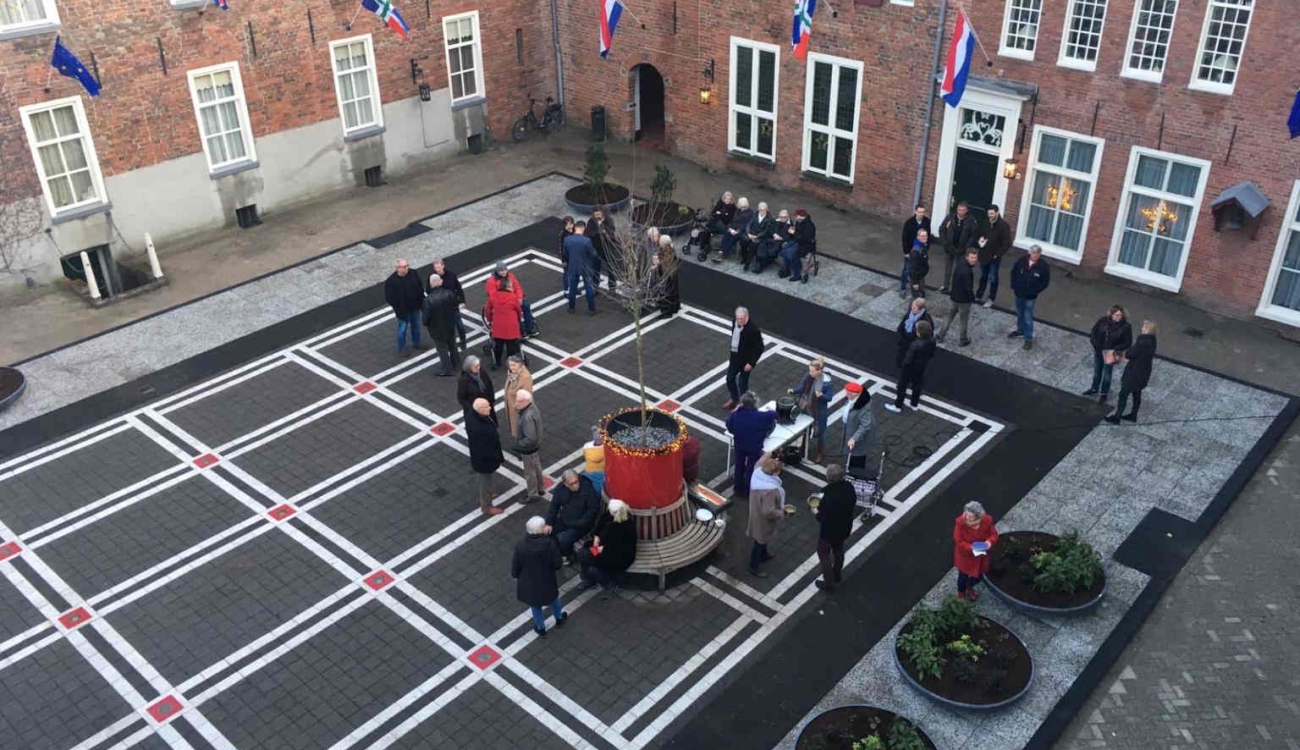 Resultaat renpvatie historisch binnenplein Groningen